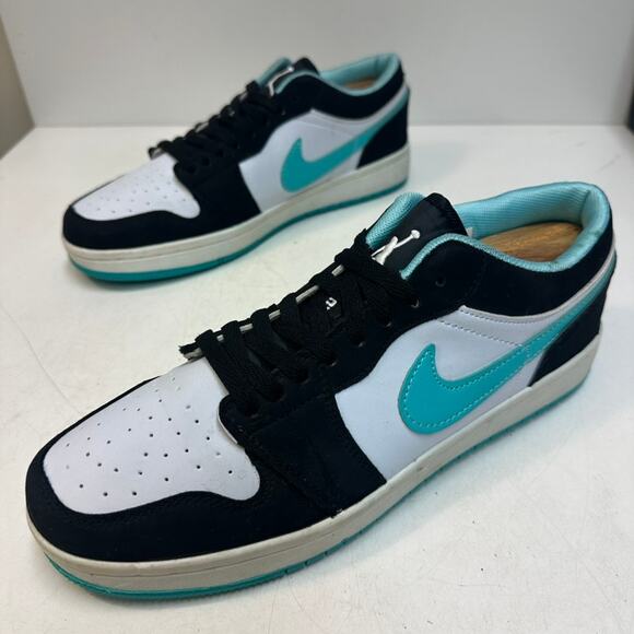VERY GOOD Nike Air Jordan 1 Low Island Green Teal Tiffany Blue Streetwear US 9.5 main image 6